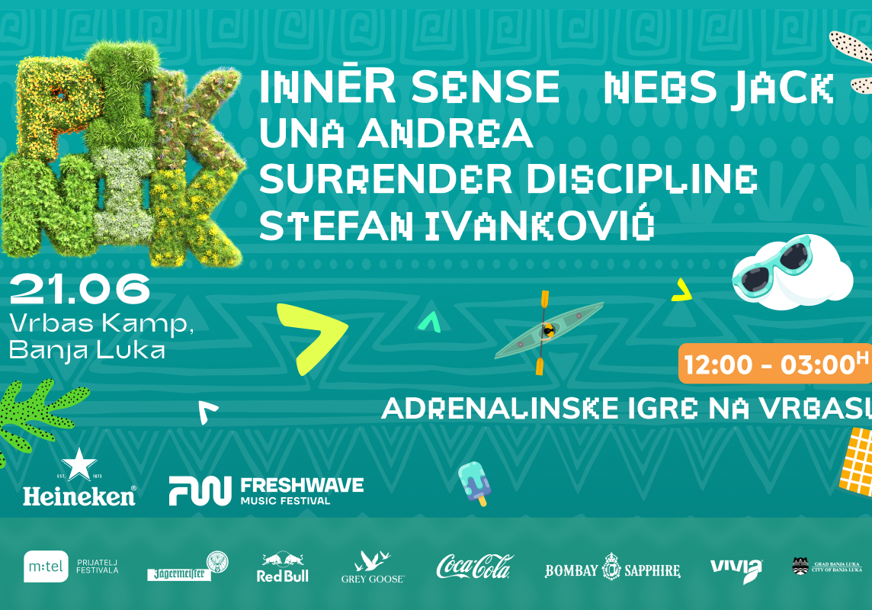Ljeto u Banjaluci počinje uz "Piknik": Vrhunska muzika i adrenalin na Vrbasu