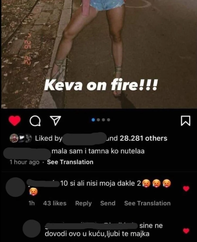 komentar ispod objave