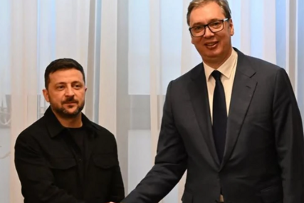 (FOTO) "NISAM IZDAO RUSIJU" Srbija želi da obnovi jedan ili dva grada ili manji region u Ukrajini, Vučić se sastao sa Zelenskim