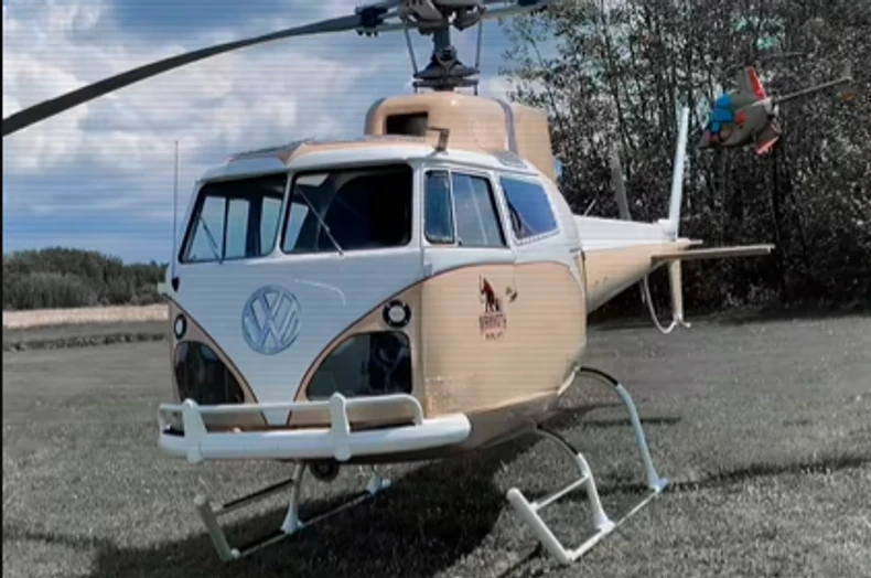 Neobično vozilo, spoj helikoptera i kombija