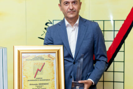 (FOTO) "Ova nagrada mnogo znači" Aleksandar Kremenović dobitnik priznanja “Evropski najmenadžer & najkompanija” za 2025. godinu