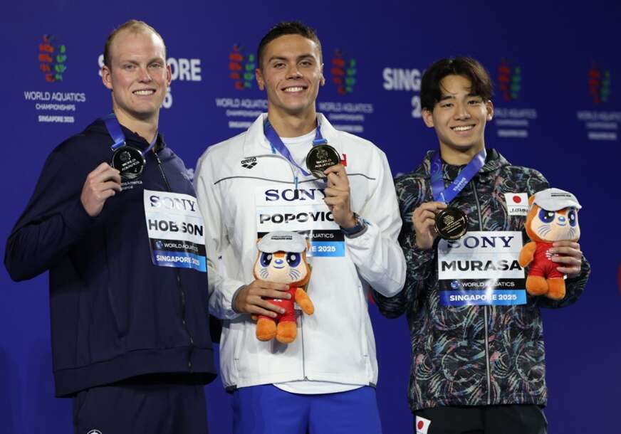 David Popovići svjetski šampion na 200 metara slobodnim stilom