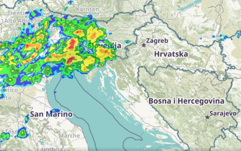 Oluja juri ka Hrvatskoj
