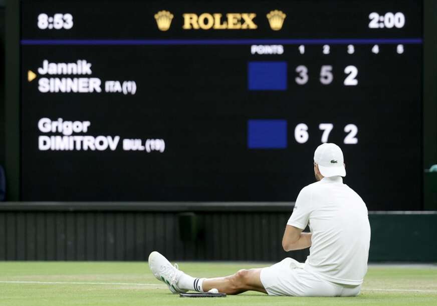 Grigor Dimitrov morao da preda meč zbog povrede