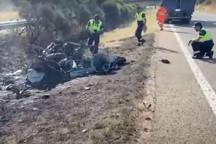 (VIDEO, FOTO) OBJAVLJEN SNIMAK SA MJESTA NESREĆE Poginuo Diogo Žota i njegov brat, automobil smrskan do neprepoznatljivosti
