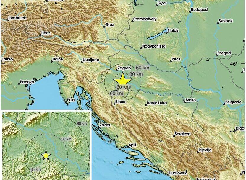 Zemljotres kod Petrinje