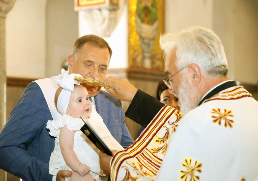 Milorad Dodik na krštenju