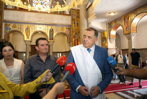Milorad Dodik na krštenju