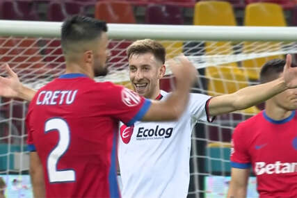 Krstevski (Škendija) slavi gol protiv Rumuna
