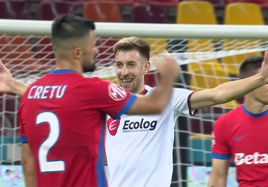 Krstevski (Škendija) slavi gol protiv Rumuna