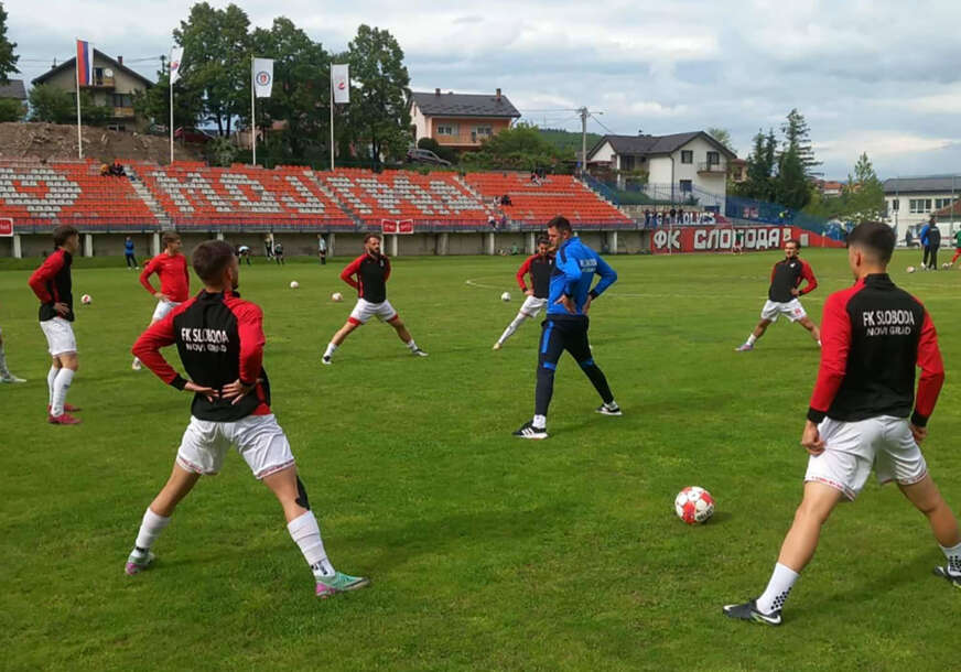 trening fudbalera Slobode iz Novog Grada