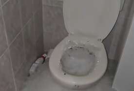 (VIDEO) LED IZLETIO IZ WC ŠOLJE USRED NEVREMENA Nerealne slike iz toaleta u Splitu postale hit na mrežama