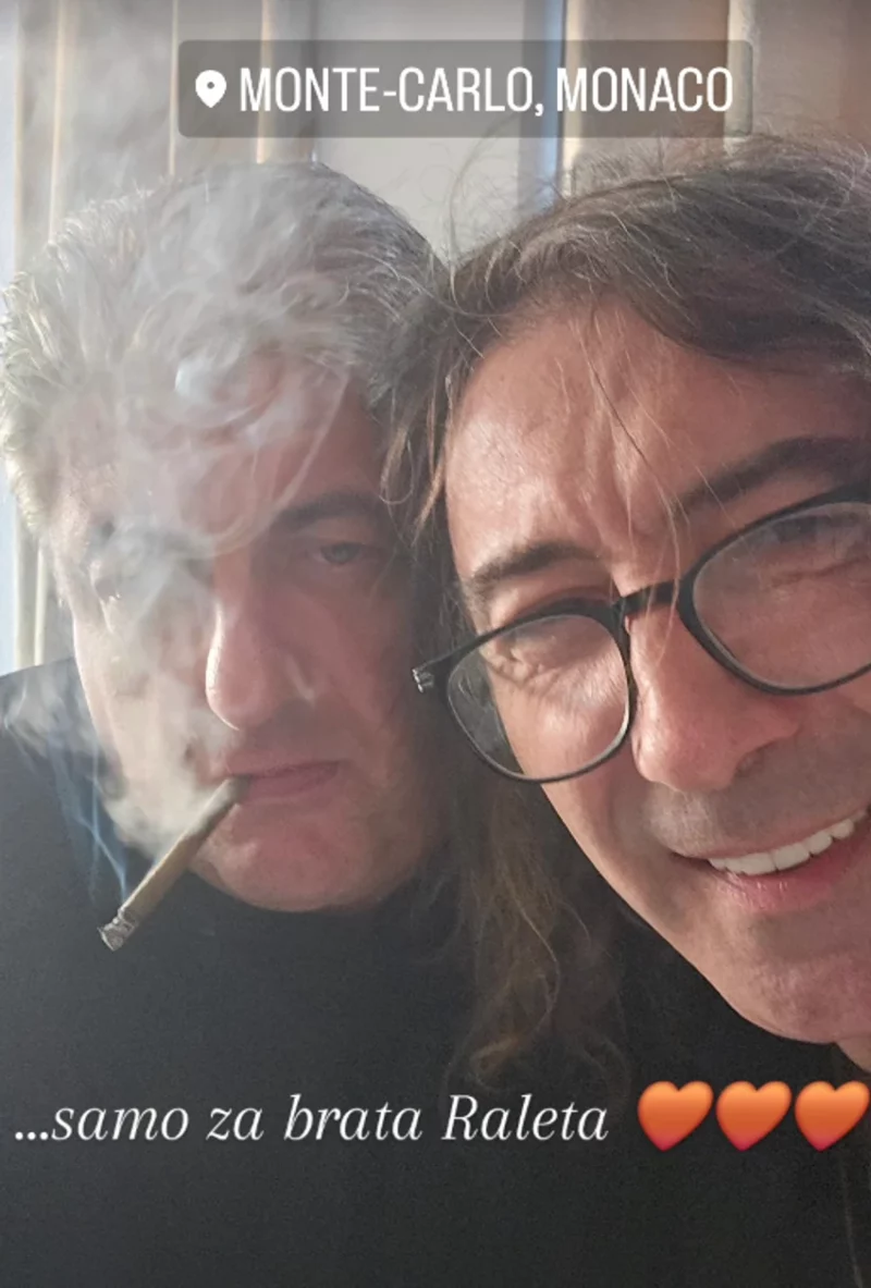 Toni Bijelić sa prijateljem 