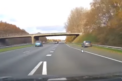 (VIDEO) RIZIKOVAO ŽIVOT NA AUTO-PUTU Vozač jednim potezom spriječio tragediju, njegov herojski čin veličaju svi