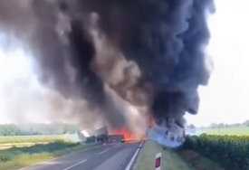 (VIDEO) POGINUO KAMIONDŽIJA Stravičan sudar u Hrvatskoj, helikopter povrijeđene HITNO prevezao u bolnicu