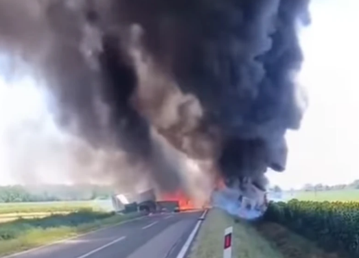 (VIDEO) POGINUO KAMIONDŽIJA Stravičan sudar u Hrvatskoj, helikopter povrijeđene HITNO prevezao u bolnicu
