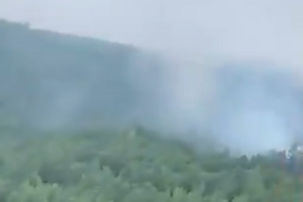 (VIDEO) Iz šume kulja crni dim: Prvi snimak PADA RUSKOG PUTNIČKOG AVIONA , od letjelice nije ostalo ništa