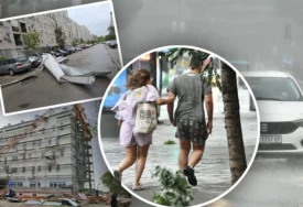 OLUJA PROTUTNJALA BEOGRADOM 5 povrijeđenih tokom nevremena, 2 teže, padali krovovi i kranovi