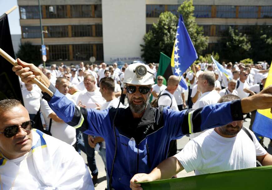 Protest rudara u Sarajevu