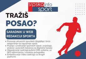 SRPSKAINFO proširuje tim: Tražimo saradnika u web redakciji sporta