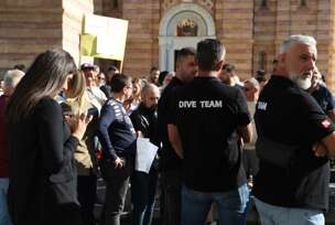Protest ispred Skupštine grada Banjaluka 