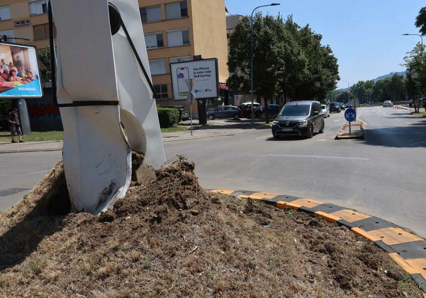 Kružni tok "Štipaljka" nakon nesreće 