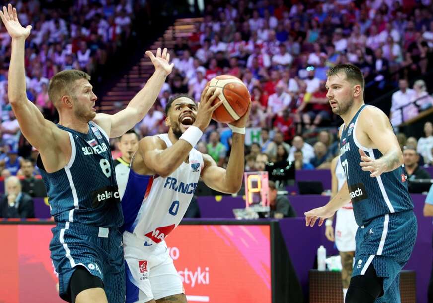 Jedan Dončić je malo: Francuska dobila Sloveniju, susret imao turbulentan kraj