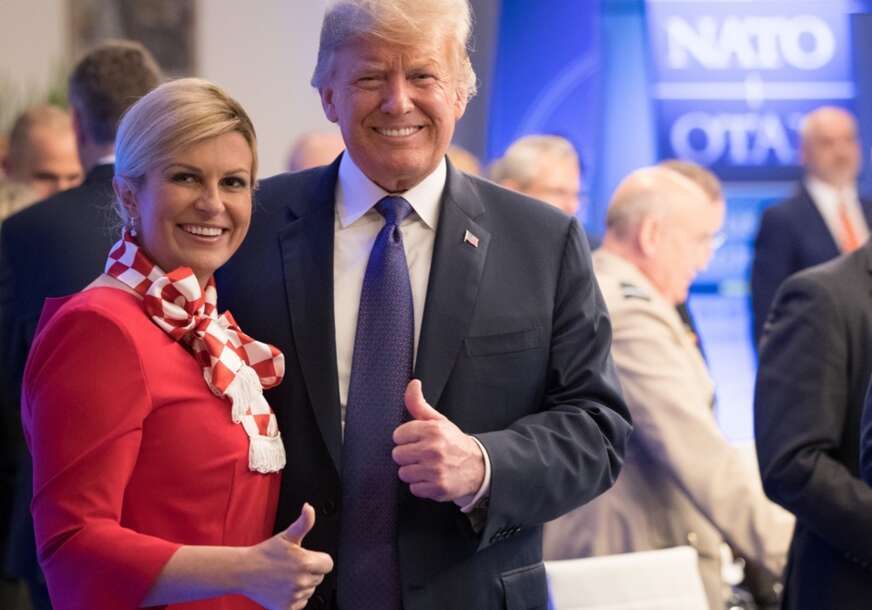 Kolinda Grabar Kitarović i Donald Tramp