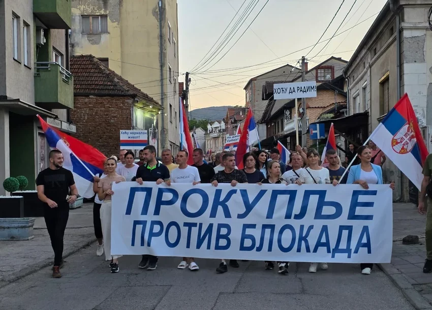 Protest protiv blokada u Srbiji 