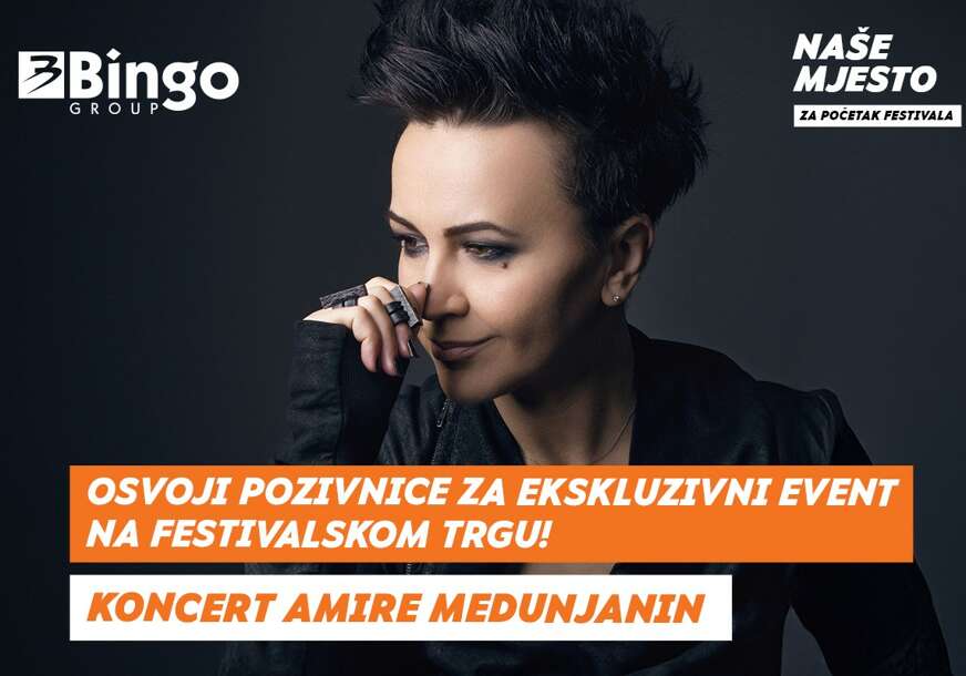 VIP iskustvo dostupno svima – prava prilika na SFF: Bingo poklanja večer s Amirom Medunjanin