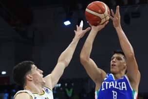 Amar Gegić u meču protiv Italije