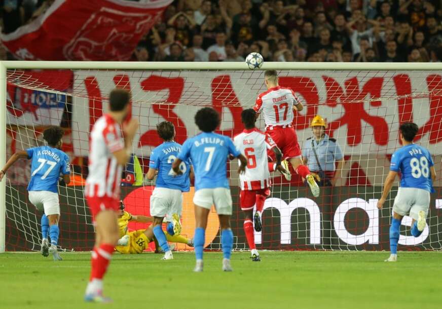 Bruno Duarte postiže gol za Crvenu zvezdu