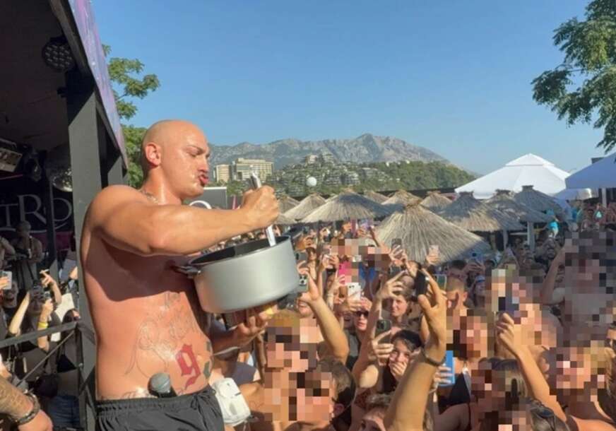 NOVI HAOS NA NASTUPU DESINGERICE Kidao lubenicu, polivao publiku alkoholom, reagovala i policija
