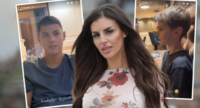 Ena Čolić izvela sina i dečka na večeru: Peja se požalio na snimanje, a dječak se krije od kamere