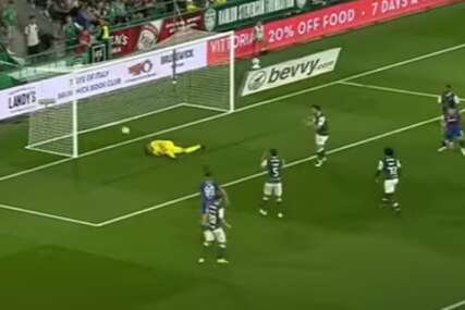 (VIDEO) Škoti na koljenima u 44. minutu: Ovo je gol Miloševića kojim je istopljen minus iz Beograda