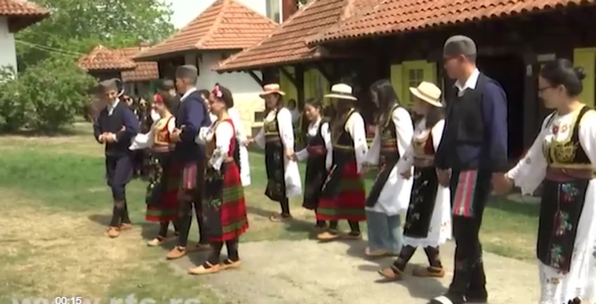 (FOTO) "Ples koji vas čini srećnim" Kinezi u NARODNOJ NOŠNJI zaigrali KOLO usred srpskog sela
