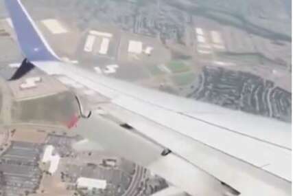(VIDEO) ODLOMIO SE DIO KRILA BOINGA Drama na nebu, avion se tresao, putnici u panici