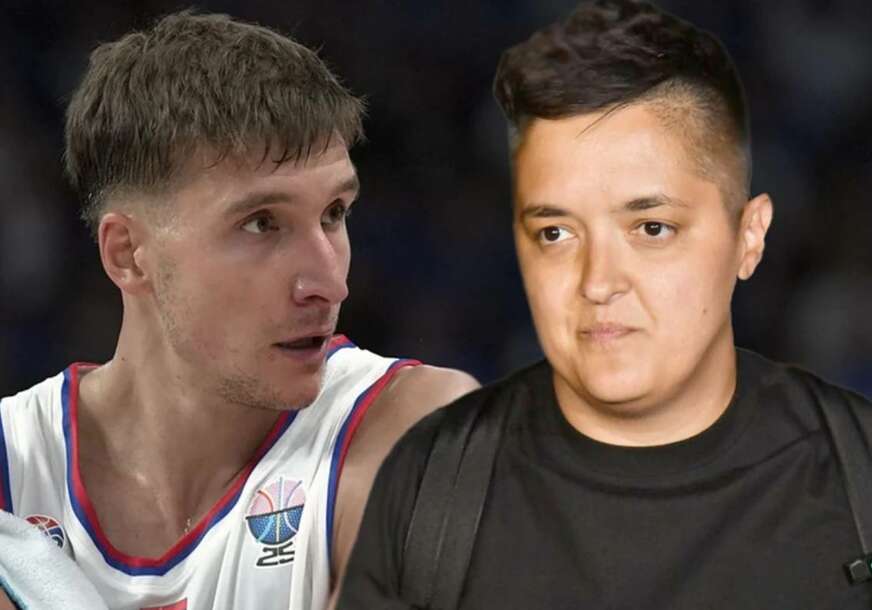 SRCA SA BOJAMA SRPSKE ZASTAVE Marija Šerifović i Andrija Milošević uz Bogdana Bogdanovića, obratili mu se nakon njegove poruke reprezentaciji