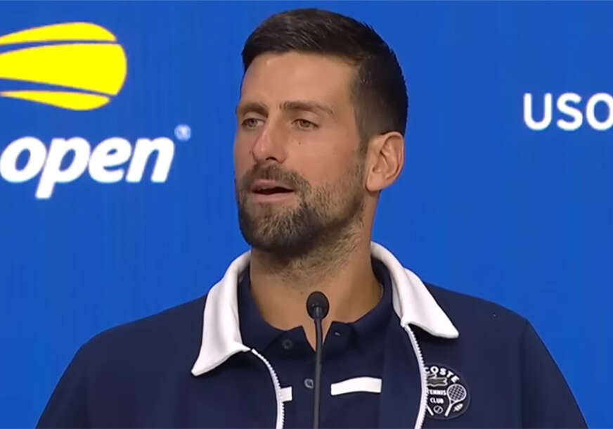 Novak Đoković na konferenciji za medije