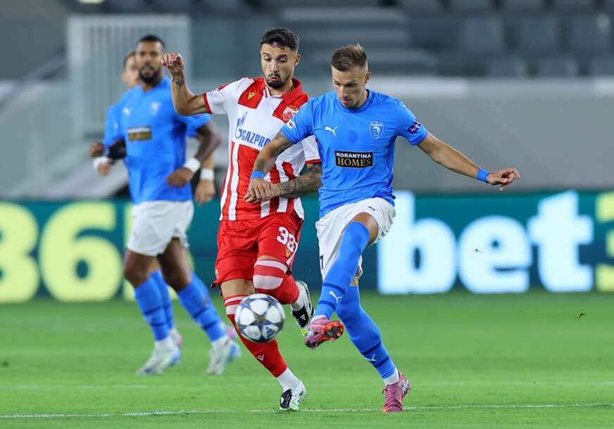 detalj sa meča Pafos - Crvena zvezda