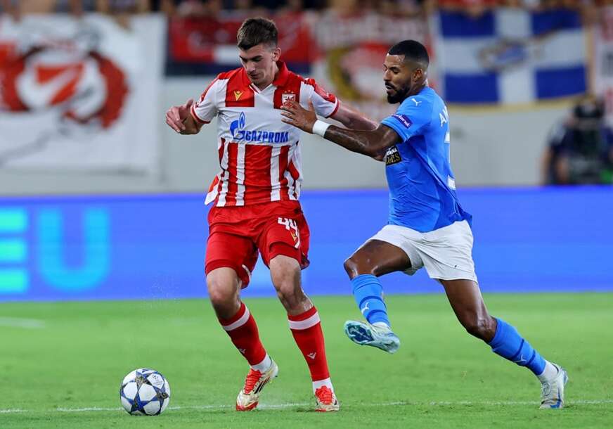 detalj sa meča Pafos - Crvena zvezda