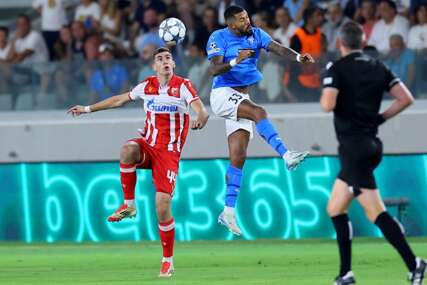 detalj sa meča Pafos - Crvena zvezda