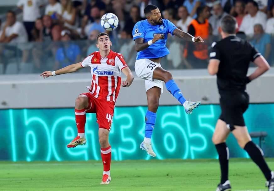 detalj sa meča Pafos - Crvena zvezda
