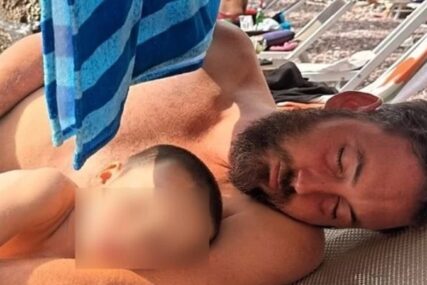 FOTOGRAFIJA KOJA TOPI SRCA Glumac sa sinom dijeli ležaljku, podijelio emotivni trenutak