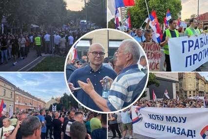 (FOTO) "Mir, solidarnost i stabilnost" Okupljanje građana koji se protive blokadama u Srbiji