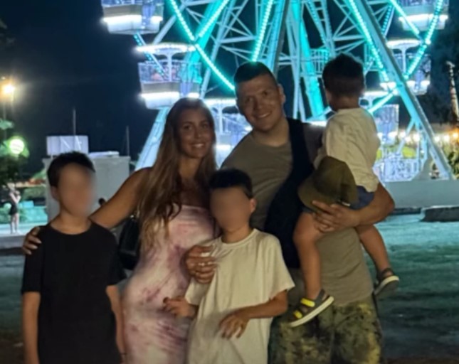 Sloba Radanović sa porodicom
