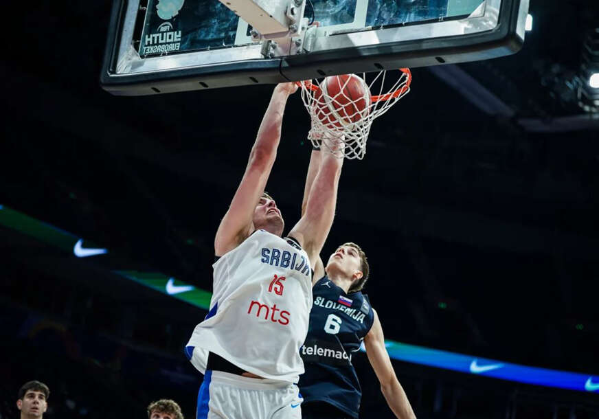 detalj iz meča Srbija - Slovenija (U18)