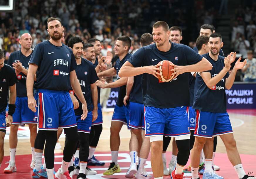 košarkaši Srbije uoči meča sa Slovenijom