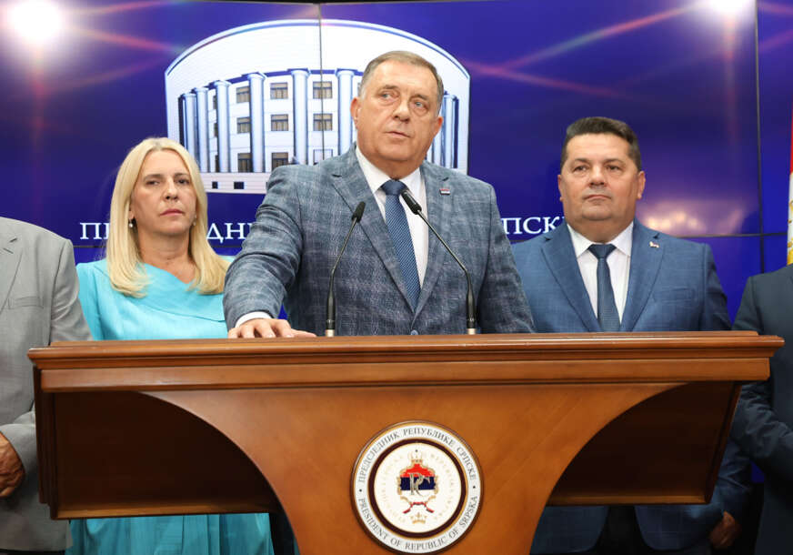 Milorad Dodik, Željka Cvijanović i Nenad Stevandić