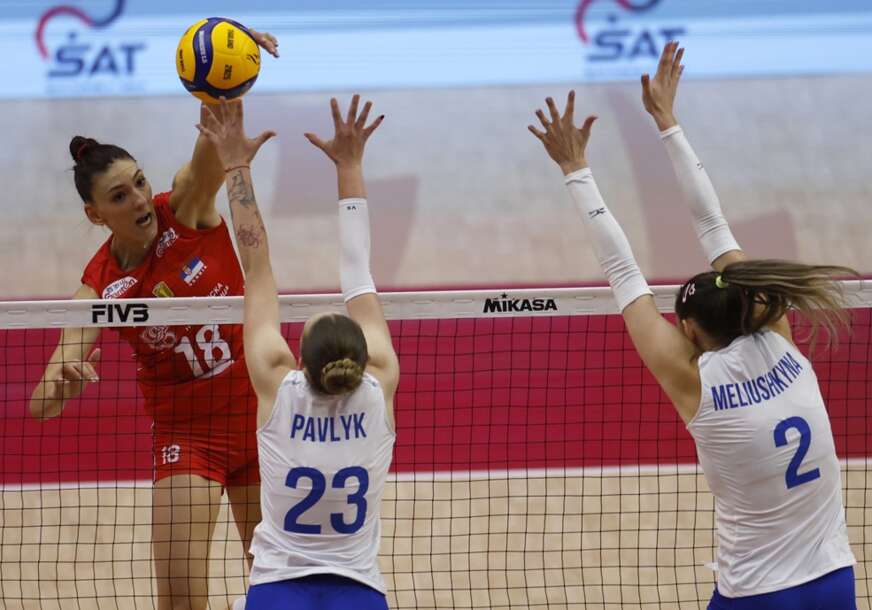 Tijana Bošković u meču Srbija - Ukrajina